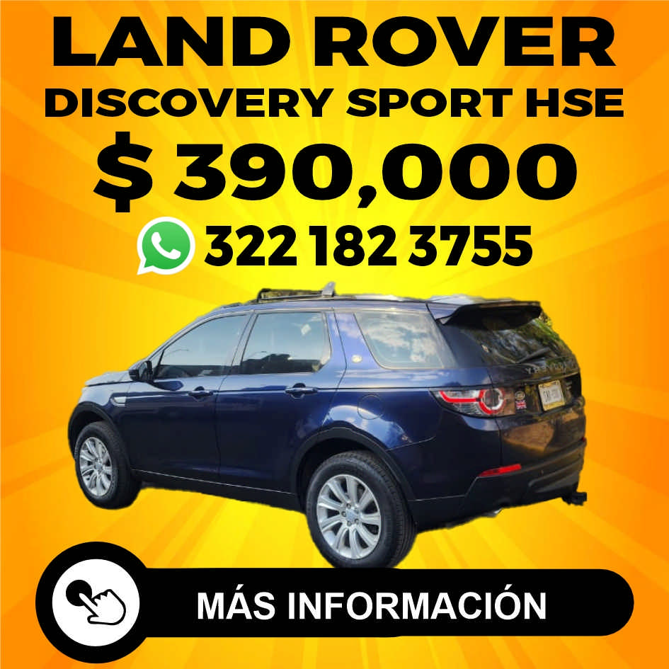 anuncio de Land roverdiscovery sport hse$ 390,000322182 3755mas informacion