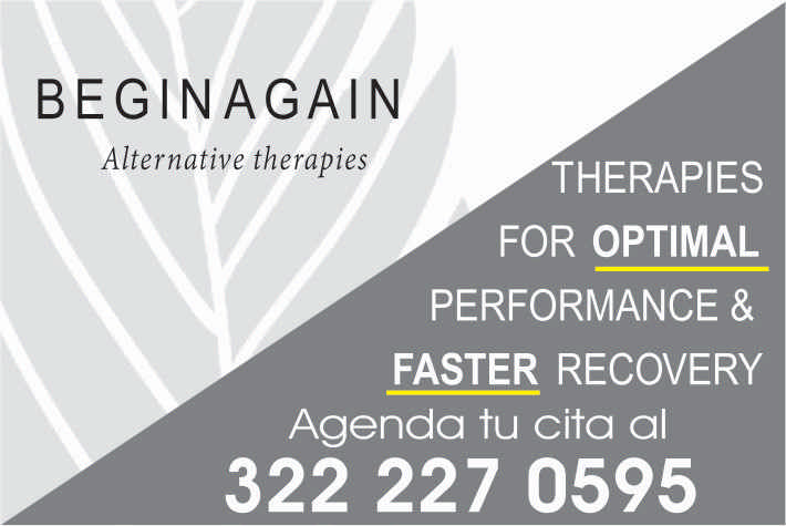 anuncio de Beginagainalternative therapiestherapiesfor optimalperformance &faster recoveryagenda tu cita al322 227 0595