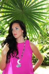 imagen de "Opalo Lunatico" - Collar con cuarzo fantasma_1