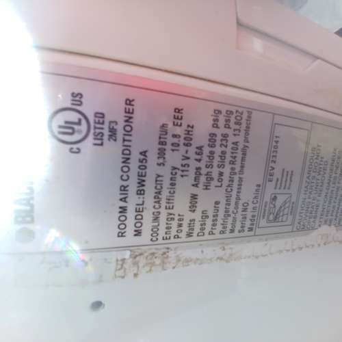 imagen de Aire Acondicionado Ventana Black&amp;Decker 5000Btu_1