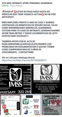 imagen de ALTA IMSS, AFORE, PENSIONES, INFONAVIT, GUARDERIAS._1