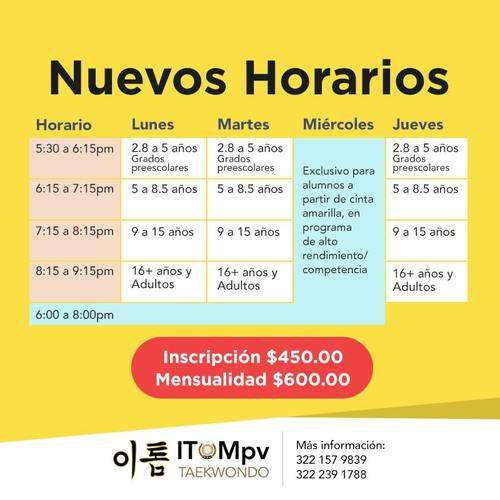 imagen de Horarios Clases TKD_1