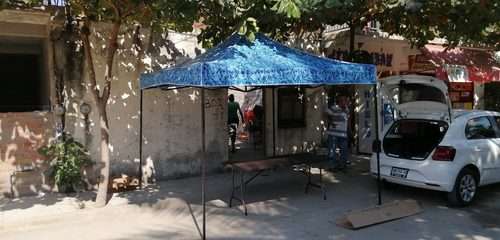 imagen de Toldos plegables reforzados lona impermeable_1