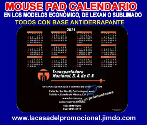 imagen de CALENDARIOS 2024 EN FORMA DE MOUSE PAD_1