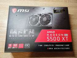 imagen de MSI Gaming Radeon RX 5500 XT 8GB GDDR6 _1