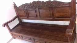 imagen de sala de parota tallada _1