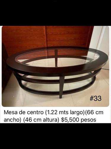 imagen de Mesa de centro de madera color chocolate_1