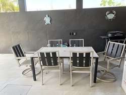 imagen de Comedor c/6 sillas para exterior c/cojines_1