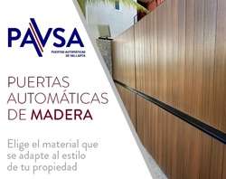 imagen de Puertas automáticas de madera _1