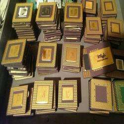imagen de Ceramic Cpu Gold Intel Processor Recovery scrap _1