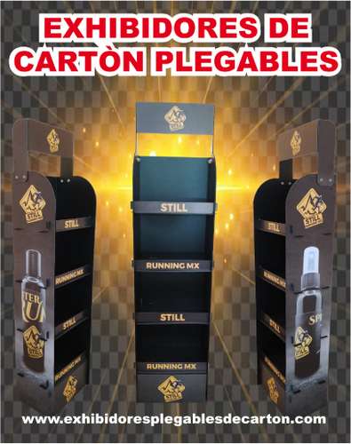 imagen de EXHIBIDORES DE CARTON A COLOR CON TUS PRODUCTOS_1