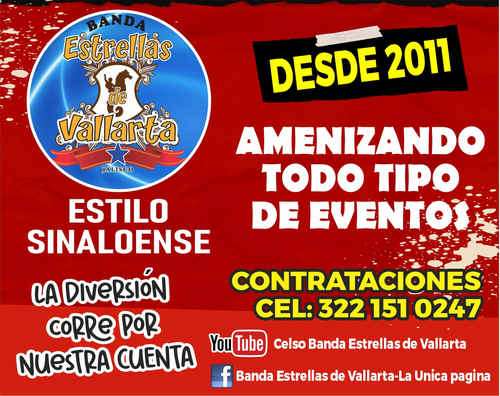 imagen de Banda estrellas de Vallarta ofrece:_1