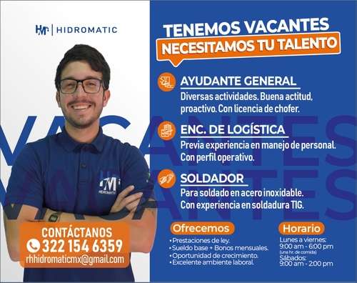 imagen de Bolsa de Trabajo Mano a Mano ofrece:_1