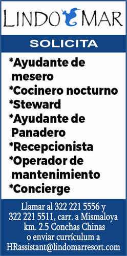 imagen de Bolsa de Trabajo Mano a Mano ofrece:_1