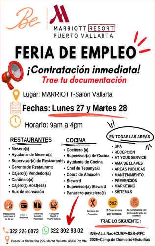 imagen de Bolsa de Trabajo Mano a Mano ofrece:_1