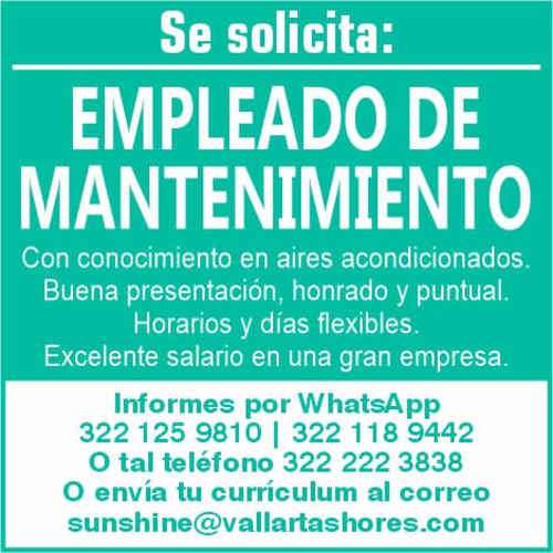 imagen de Bolsa de Trabajo Mano a Mano ofrece:_1