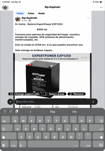 imagen de Batería ExpertPower EXP1250_1