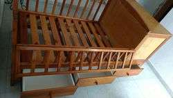 imagen de Cama cuna corral con cajones y cambiador_2