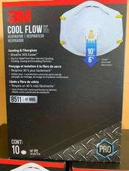 imagen de For Sale 3M 10-Pack Cool Flow Respirator _2
