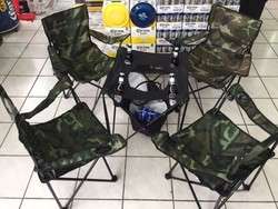 imagen de kit para playa 4 sillas 1 mesa bolsa transportador_3