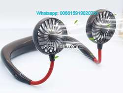 imagen de Portable Hands-free Neck USB Dual Mini Fan_3