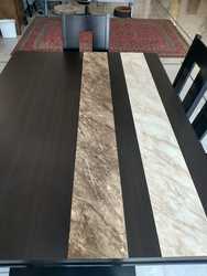 imagen de Hermosa Mesa de Madera con 6 Sillas _3