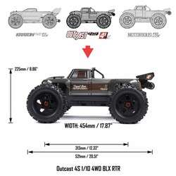 imagen de Arrma 1/10 OUTCAST 4S 4X4 RTR Brushless Stunt_3