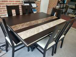 imagen de Hermosa Mesa de Madera con 6 Sillas _4