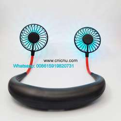 imagen de Portable Hands-free Neck USB Dual Mini Fan_5