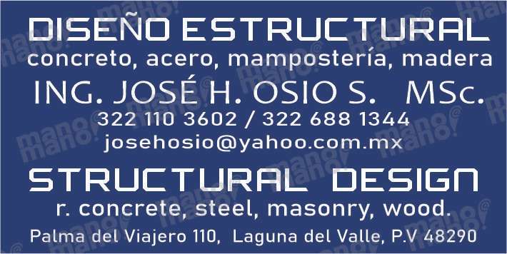 Portada de Ing. José Osio