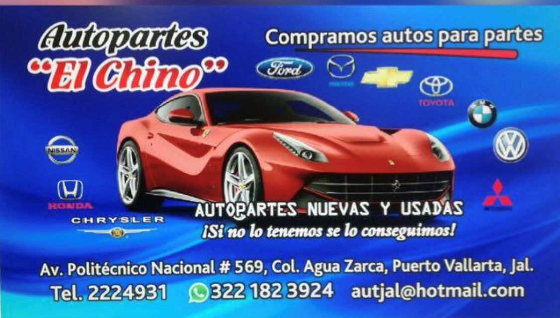 Portada de Autopartes y Accesorios el Chino