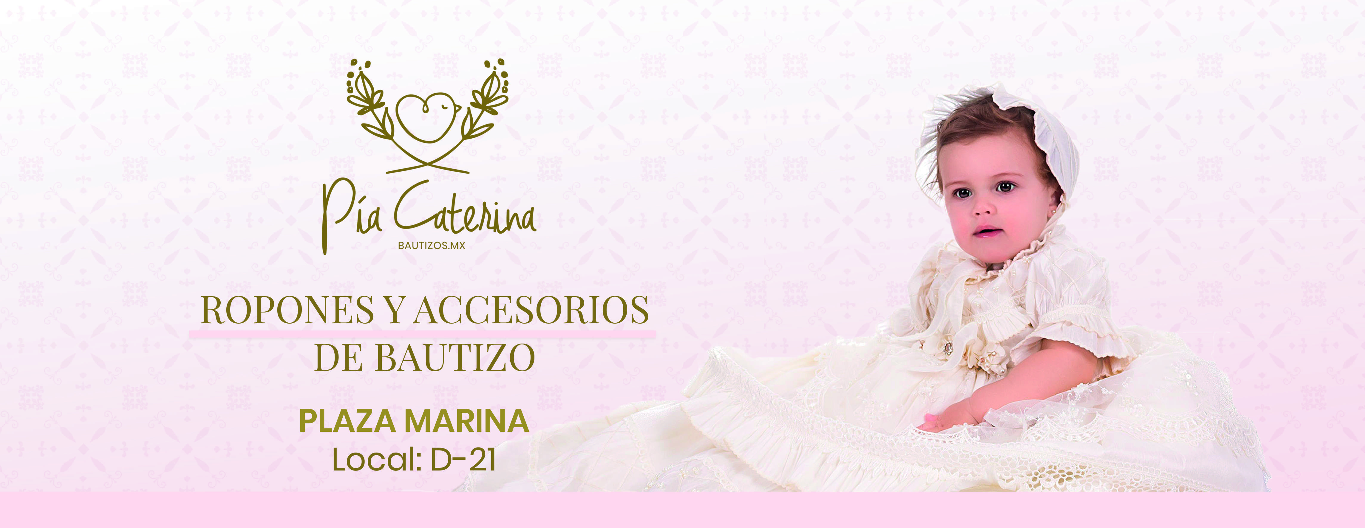 Portada de Bautizos, ropones Pia Caterina