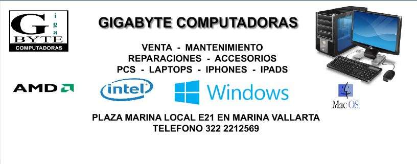 Portada de Gigabyte Computadoras